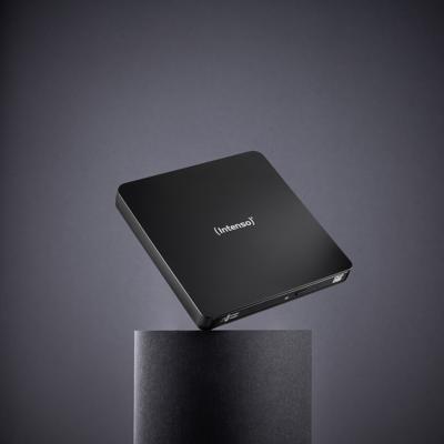 Intenso EOD 400D Slim Externe DVD-brander Retail Micro-USB 3.2 Gen 1 (USB 3.0) Zwart