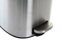 Pedaalemmer DKD Home Decor Zilverkleurig Roestvrij staal Polypropyleen Eenvoudig 5 L - thumbnail