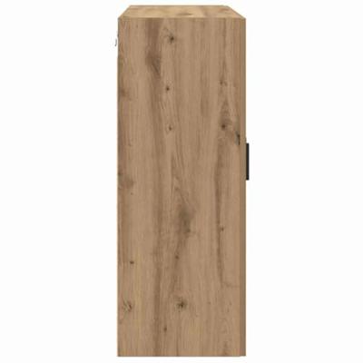 Wandkast 2 pcs Artisan Eiken 69,5 x 34 x 90 cm Bewerkt hout