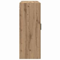 Wandkast 2 pcs Artisan Eiken 69,5 x 34 x 90 cm Bewerkt hout - thumbnail