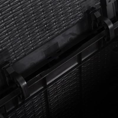 Tuinbox 90 L PP rattan zwart