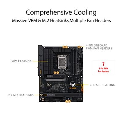 Asus TUF GAMING B760-PLUS WIFI D4 Moederbord Socket Intel LGA 1700 Vormfactor ATX Moederbord chipset Intel® B760