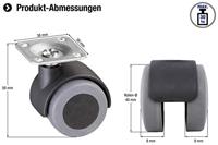 Metafranc Dubbel Wiel Parket 40Mm Plaat W - WU0802200 - thumbnail