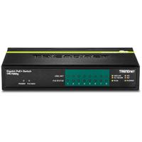 TRENDnet 8-poorts GREENnet Gigabit PoE+-schakelaar, TPE-TG82G, ondersteunt PoE- en PoE+-apparaten, 61 W PoE-begroting, 16 Gbps schakelcapaciteit, gegevens en stroom via Ethernet naar PoE-toegangspunten en IP-camera's - thumbnail
