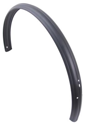 Achterspatbord 28" tour 60 mm breed - mat zwart