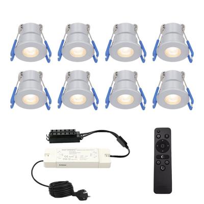Set van 8 Milano inbouwspots 12V - IP65 waterdicht - 2700K warm wit - 3 Watt 200 lumen - RVS - Verandaverlichting - Dimbaar Set van 8 Milano inbouwspots 12V - IP65 waterdicht - 2700K warm wit - 3 Watt 200 lumen - RVS - Verandaverlichting - Dimbaar