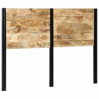 Hoofdeinde 140 cm massief hout mango en ijzer - thumbnail