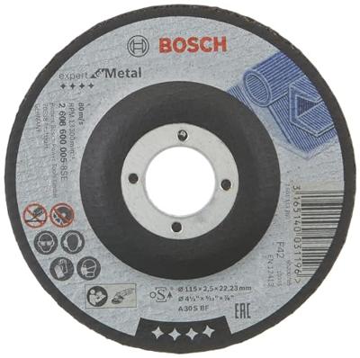 Bosch Accessories A30 S BF 2608600005 Doorslijpschijf gebogen 115 mm 1 stuk(s) Metaal Bosch Accessories A30 S BF 2608600005 Doorslijpschijf gebogen 115 mm 1 stuk(s) Metaal