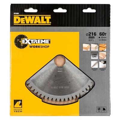 DeWALT Cirkelzaagblad voor Hout | Extreme | Ø 216mm Asgat 30mm 60T - DT4350-QZ