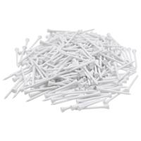 VidaXL 1000 st golftees 70 mm bamboe wit - thumbnail