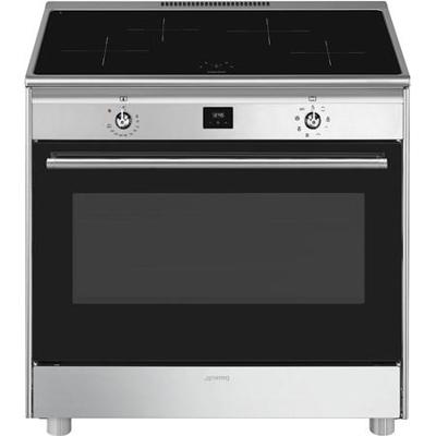 SMEG CG90CIXT Classici Esthetisch Fornuis met Inductie Kookplaat - 90 x 60 cm