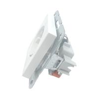 Gira 1-voudige wandcontactdoos met randaarde zuiverwit mat 446627 - thumbnail