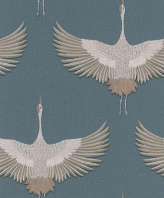 Marburg Kumano; The New Design Book Behang met kraanvogels - 34531