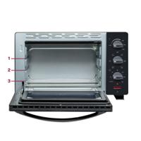 Inventum OV207B Heteluchtoven 20L 1380W Zwart/Zilver - thumbnail