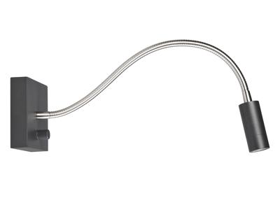 Highlight Flexibele wandlampBlitz zwart - W3519.01