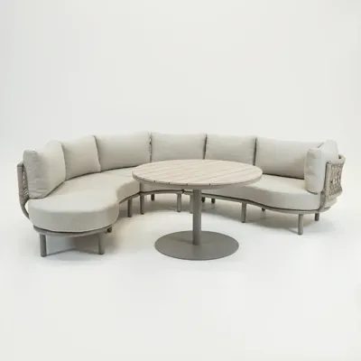 Matera L/D set 4-delig taupe/rope sand/vally sand