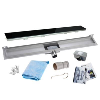 RVS Douchegoot Muurflens met uitneembaar sifon 100x7cm 6,7cm diep GLAS ROOSTER RVS Douchegoot Muurflens met uitneembaar sifon 100x7cm 6,7cm diep GLAS ROOSTER