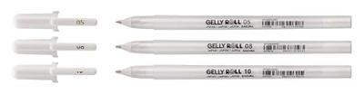 Sakura roller Gelly Roll basic white 3 stuks, 05/08/10# Sakura roller Gelly Roll basic white 3 stuks, 05/08/10#