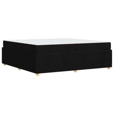 Bedframe Anders Zwart 200 x 200 cm Stof