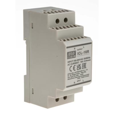 MEAN WELL ICL-16R Mean Well inschakelstroombegrenzer serie: ICL-16R/L voor inductieve en capacitieve belastingen Grijs Veiligheidsklasse II