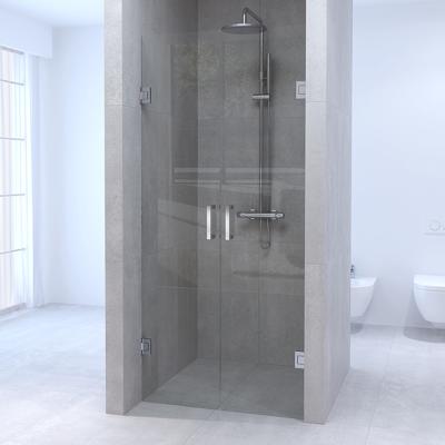 Brauer Void - Pendeldeuren - Helder Glas - 90 x 200 cm - incl. Glascoating - Chroom