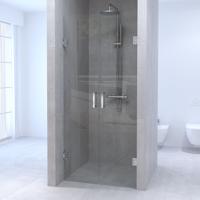 Brauer Void - Pendeldeuren - Helder Glas - 90 x 200 cm - incl. Glascoating - Chroom - thumbnail