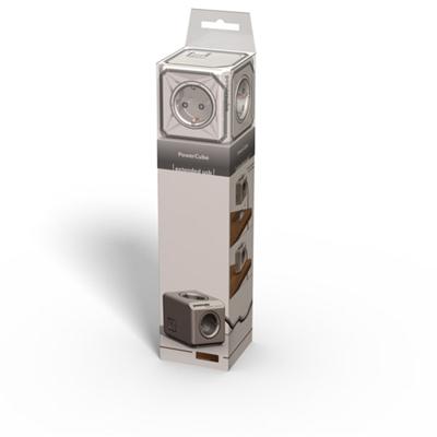 PowerCube met 4 contactpunten, 1.5m kabel en USB uitgang PowerCube met 4 contactpunten, 1.5m kabel en USB uitgang