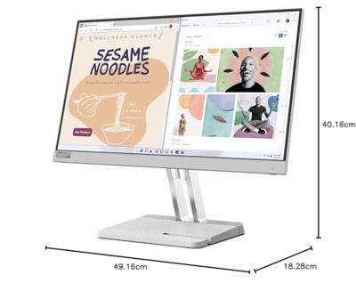 Lenovo L22e-40, 21,5 inch Full HD monitor, 1920 x 1080, 75Hz, 250 nits, 4 ms reactietijd, VA-paneel, HDMI, VGA, AMD Radeon FreeSync, ontspiegeld, 4,2 kg, grijs