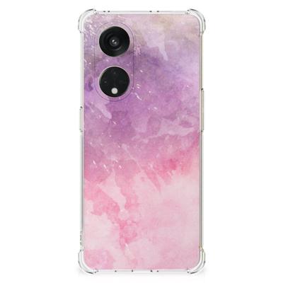 Back Cover OPPO Reno8 T 5G Pink Purple Paint Back Cover OPPO Reno8 T 5G Pink Purple Paint