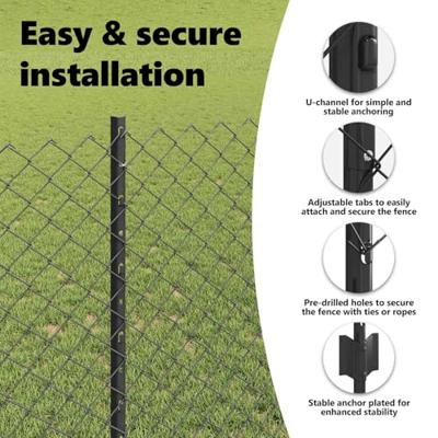 VidaXL Hek met paal grijs 1 x 10 m staal en pvc VidaXL Hek met paal grijs 1 x 10 m staal en pvc