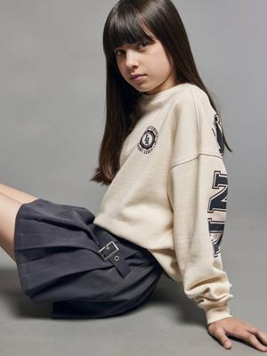 Meisjessweater JONEN University met letters aan de achterkant ecru