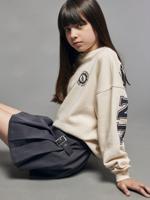 Meisjessweater JONEN University met letters aan de achterkant ecru - thumbnail