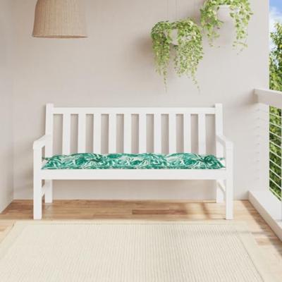 VidaXL Tuinbankkussen 150x50x7 cm oxford stof bladpatroon