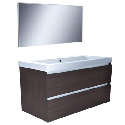 Badkamermeubel Luna 100X47 Grey Oak Aqua Splash