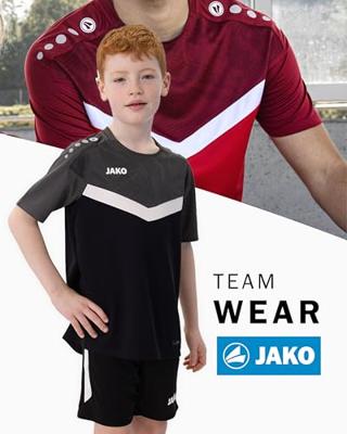 JAKO 6124K T-Shirt Iconic Kids - Zwart/Antraciet - 164