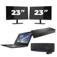 Lenovo ThinkPad X1 Carbon Gen 4 - Intel Core i7-6e Generatie - 14 inch - 8GB RAM - 256GB SSD - Windows 11 + 2x 23 inch Monitor - thumbnail