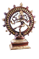 Shiva Nataraj Messing Tweekleurig (20 cm) - thumbnail