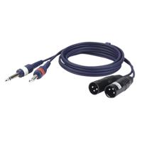 DAP FL44 - 2x mono Jack - XLR male 3P kabel 1,5 meter - thumbnail