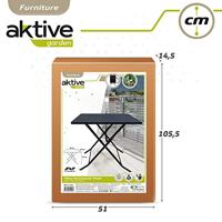 Vouwtafel Aktive 70 x 70 x 50 cm Staal - thumbnail