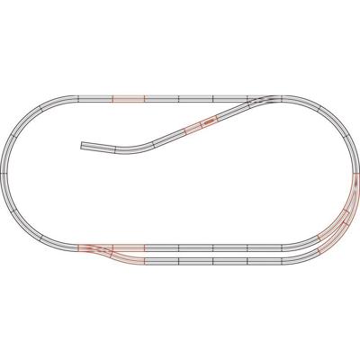 H0 Roco GeoLine (met ballastbed) 61102 Uitbreidingsset 1 set(s)