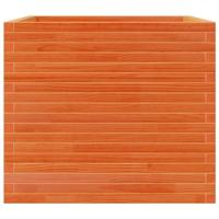 Plantenbak 80x80x68,5 cm massief grenenhout wasbruin - thumbnail