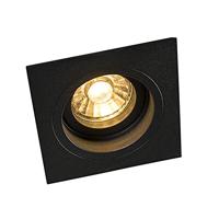 QAZQA Smart inbouwspot zwart vierkant incl. Wifi GU10 - Chuck - thumbnail