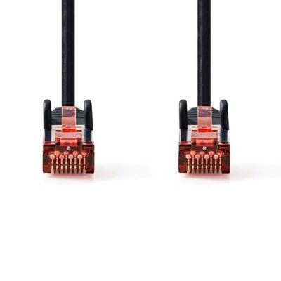 Nedis CCGL85221BK15 Cat6 Netwerkkabel Rj45 Male Rj45 Male S/ftp 1.50 M Rond Lszh Zwart Label