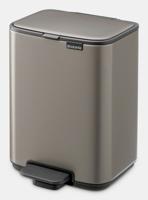 Brabantia Bo pedaalemmer 4 liter Platinum - thumbnail