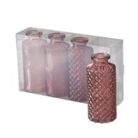Boltze Home vaas roze 4-delige set ø6cm - thumbnail