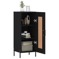 Dressoir 34,5x34x90 cm bewerkt hout zwart - thumbnail