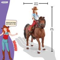 schleich HORSE CLUB Hannah en Cayenne 42539 - thumbnail