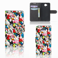 Microsoft Lumia 650 | Telefoonhoesje | Met pasjeshouder | Birds - thumbnail