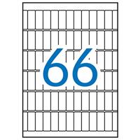 Apli witte etiketten Print & Write ft 12 x 30 mm (b x h), 990 stuks, 66 per blad (1861) - thumbnail