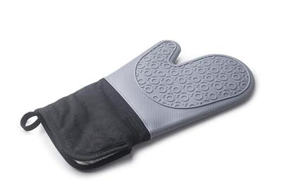 Ovenhandschoen Ibili Zwart Grijs Stof Siliconen 33,5 cm